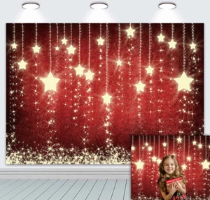 Fondo de fiesta de Navidad dorado brillo estrellas brillantes año nuevo foto fondo - Imagen 1 de 7