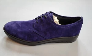 STOP LESEN SORGFÄLTIG AMPUTIERTER LINKER SCHUH NUR FERRAGAMO LILA WILDLEDERSCHUH GRÖSSE 9,5 D - Bild 1 von 7