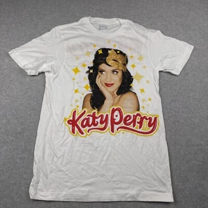 Katy Perry Maglietta Uomo Kitty Mask 09 Tour Bianca - Foto 1 di 4