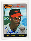 2001 Topps Archives Paul Blair Certified Autograph #473 Baltimore Orioles