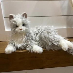 Furreal Friends Joy for All Grey Persian Silver Cat Companion Hasbro Meows WORKS - Picture 1 of 7