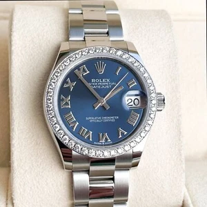 Rolex Datejust Medium 31mm Full Set 2023 UNWORN Diamonds 278240 Blue Diamond - Picture 1 of 12