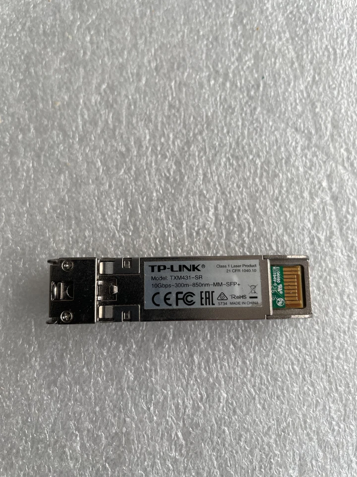 TP-Link TXM431-SR  SFP+ Transceiver Module - 10BASE-SR SFP+ LC Transceiver V1.0 - Image 1 of 1