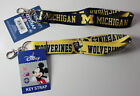 Michigan Wolverines Lot of 2 Disney Mickey Mouse + Slogan Key Strap