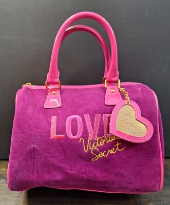 Bolso de Cosméticos De Colección Y2K Victoria's Secret Imitación Seude Fucsia/Rosa/Dorado Foto 1 de 4