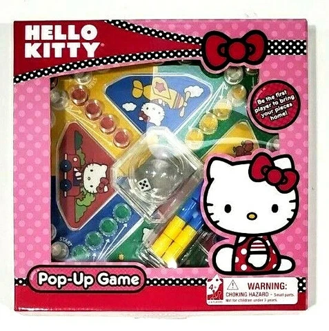 Hello Kitty Pop Up Classic Board Game Girls Multicolor 2-4 Players 4+ Years Cover