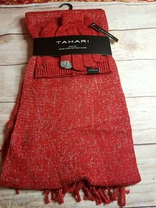 Tahari 3-teiliges Beanie-, Schal- und Touch-Handschuhe-Geschenkset. Neu mit Etikett - Bild 1 von 7
