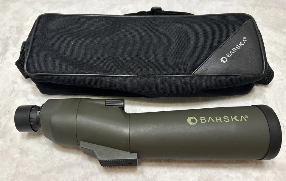 BARSKA SPOTTING SCOPE MODEL JYT2 WITH BLACK CASE HUNTING OUTDOOR GREEN - Image 1 of 4