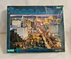 Buffalo Games Puzzle 2000 Piece “Vegas, Baby!” 38.5”x 26.5”! New Factory Sealed! - Picture 1 of 3