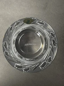 Waterford Crystal Tealight Candle Holder Tulip Design Marked Unused Boxed - Picture 1 of 10