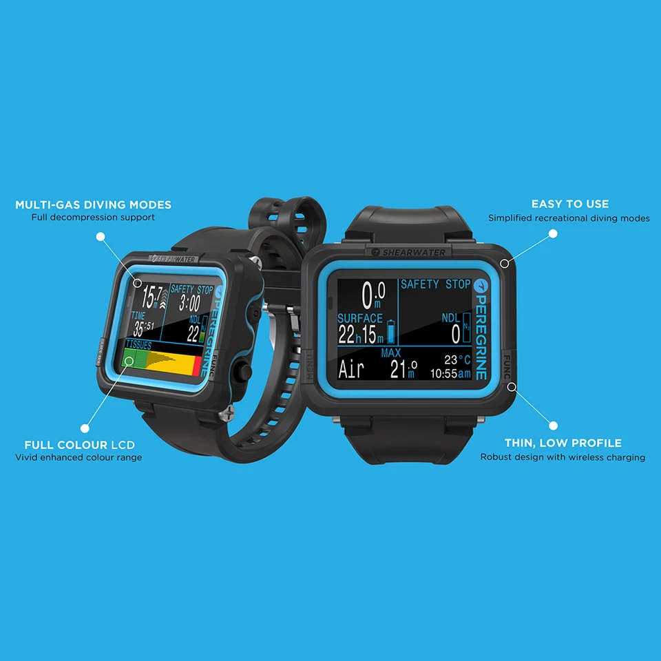 Computer subacqueo Shearwater PEREGRINE - Immagine 1 di 2