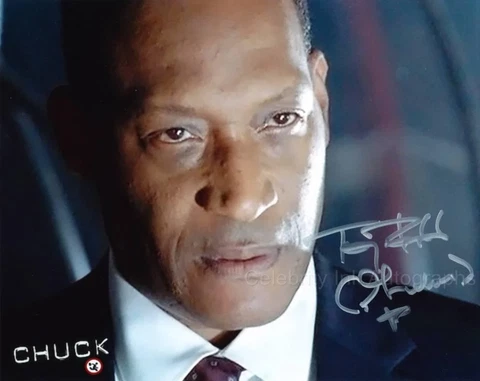 TONY TODD as CIA Director Graham - Chuck GENUINE SIGNED AUTOGRAPH Cover
