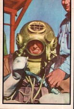 1954 Bowman Power for Peace #77 Divers Dig Up Dollars B709