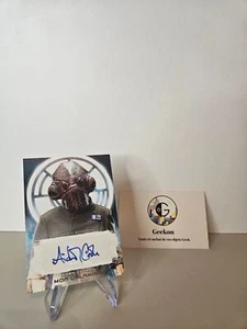 2017 Topps Star Wars: The Last Jedi Aidan Cook as Mon Calamari #A-AC Auto - Imagen 1 de 4