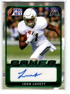 2021 Leaf Pro Set Power Emerald #BAJL1 John Lovett /50 - Picture 1 of 1