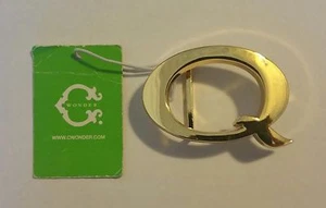 Original C. Wonder Gold Initial Belt Buckle Letter Q $28 - Picture 1 of 2