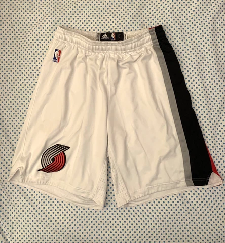 L+2 Team Issued Rev30 Adidas NBA Portland Trail Blazers Authentic Shorts Pro Cut Cover