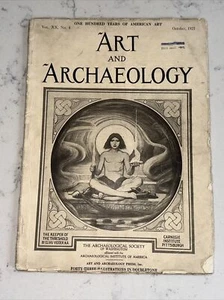 October 1925 Edition " ART AND ARCHAEOLOGY " Illustrated. - Picture 1 of 9