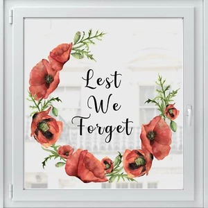 Dizzy Duck Remembrance Day Poppy Fensteraufkleber - Damit wir nicht vergessen Aufkleber - Bild 1 von 6