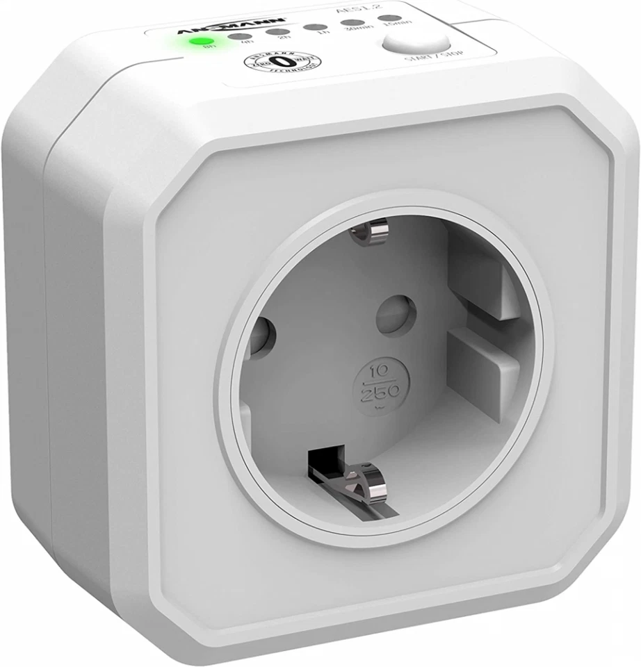 ANSMANN AES1 Steckdose mit ZeroWatt Technologie - Weiß
