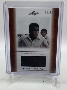 MUHAMMAD ALI 2010-2011 LEAF EVENT WORN MEMORABILIA PATCH RELIC CARD #EW13 /60 - Picture 1 of 2