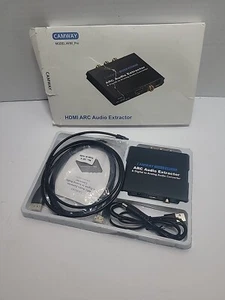 Convertidor extractor de audio Camway AY80 Pro negro digital a analógico HDMI ARC - Imagen 1 de 2