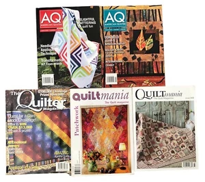 Lot of 5 Assorted Quilting Magazines for Crafters Hobbyists Quilters - Imagen 1 de 21