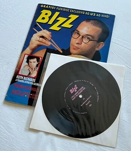 U2 RARE BIZZ Magazine Brazil (1988) w/Sealed Promo 7" Flexi Disc. In MINT Cond. - Bild 1 von 6