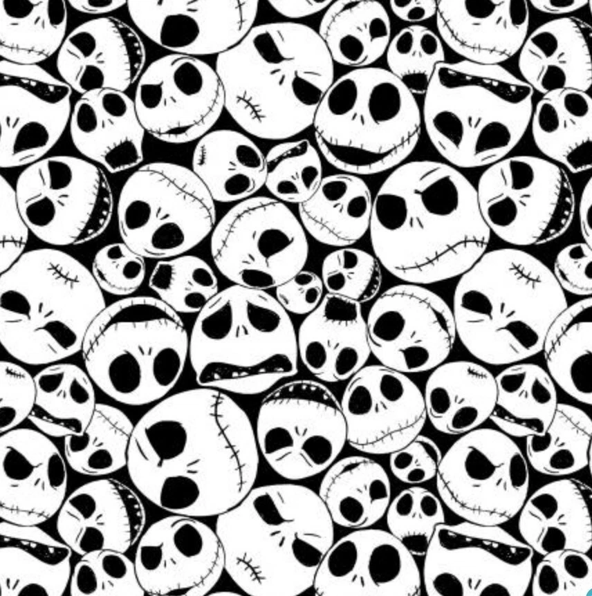 Tela de algodón Jack Skellington Pesadilla antes de Navidad ~ Audaz entera - 15 yardas Foto 1 de 1