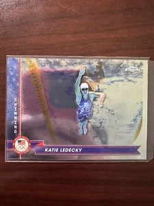 2024 Topps Chrome U.S. Olympic #101 Katie Ledecky - Picture 1 of 2