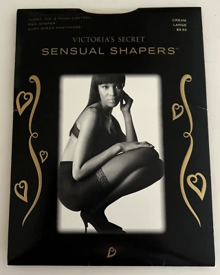 Pantimedias Victoria's Secret Sensual Shapers Abdomen Muslo Control Cadera GRANDE CREMA Foto 1 de 4