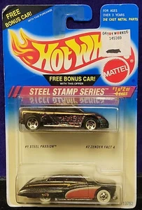 Hot Wheels 1995 serie de estampillas de acero paquete adicional 'Zender Fact 4 + Go Kart 1998 - Imagen 1 de 11