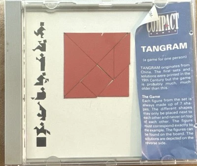 Vintage 1989 Compact Games- Tangram By Peri One Player Game-Travel Size/Magnetic - Image 1 of 4
