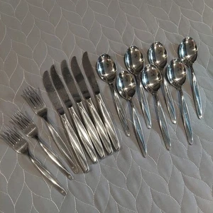 Insico Stainless USA Flatware TOPIC International Silver Lot Of 15 - Picture 1 of 11