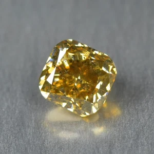 0.20Ct Natural Champagne Diamond Cushion Shape Loose Diamond - Picture 1 of 2