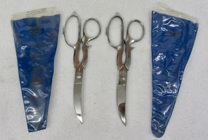 2 MARKS 200 C KITCHEN SHEARS Multi Purpose Scissors Nut Cracker w/ Case Italy - Picture 1 of 9