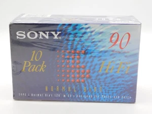 Sony 10er Pack 90min HiFi Normal Bial Typ 1 Leerkassetten NOS C-90HF - Bild 1 von 9