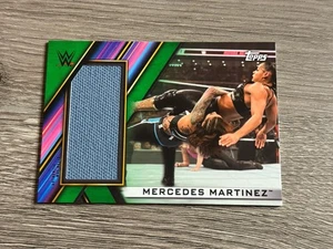2020 WWE Women's Division Superstar Mat Relic Green /75 Mercedes Martinez Rookie - Picture 1 of 2