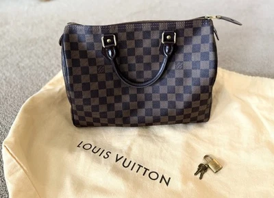 Bolso de Mano Louis Vuitton Speedy 30 Damier 100% AUTÉNTICO Cerradura, Llaves, Bolsa para el Polvo Foto 1 de 4