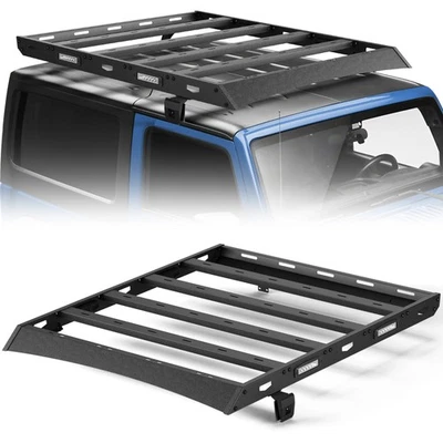 For Jeep Wrangler TJ 1997-2006 Hardtop Off-Road Top Roof Rack Basket Steel Black Foto 1 de 4