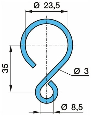 BPW Sicherungsring Bremsbackenrollenbolzen 03.350.00.14.0 3mm - Bild 1 von 4