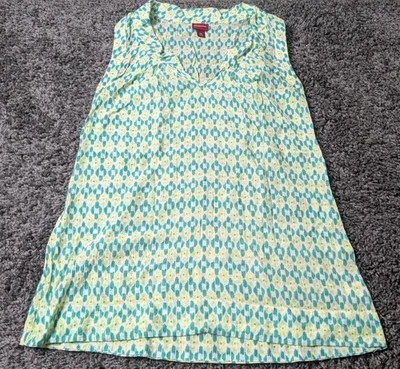 Топ женский Merona XS многоцветный геометрический узор без рукавов - Изображение 1 из 4