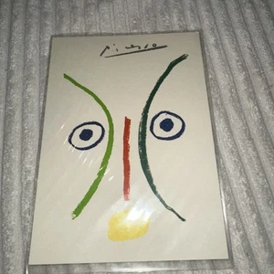 Pablo Picasso - "l'amoureux" The Lover Colorful Art Postcard - Picture 1 of 4
