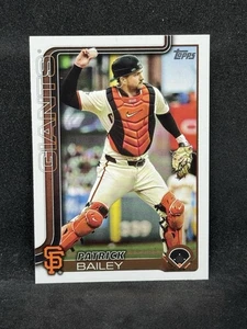 Tarjeta de béisbol Patrick Bailey 2025 Topps Serie 1 #70 Gigantes de San Francisco casi nueva - Imagen 1 de 6