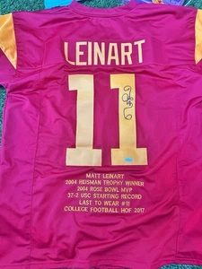 Matt Leinart SIGNED Auto Autographed USC TROJANS Stitched Jersey JSA Certified - Picture 1 of 11