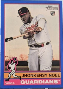 Béisbol Topps Heritage 2025 borde azul Jhonkensy Noel #79 - Imagen 1 de 2