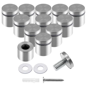 12 Pcs 1" X 1" Stainless Steel Standoff Screws, Wall Sign Standoff Mounting Hard - Bild 1 von 7