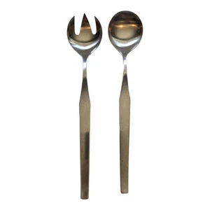 Set HACKMAN Finland SCANDIA 18/8 Stainless SALAD SERVING FORKS Glossy - Picture 1 of 7