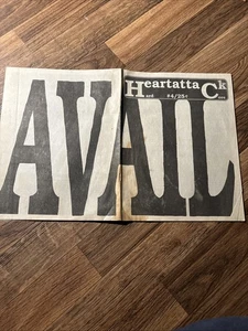Heartattack Punk Zine #4 AVAIL Issue Rare 1990s DIY Hardcore Fanzine - Bild 1 von 8