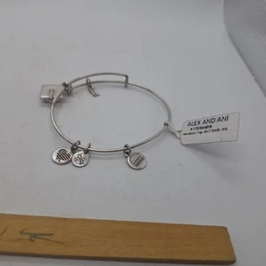 Alex und Ani 2017 Abschluss Silber Bettelarmband - Bild 1 von 6
